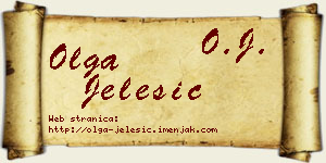 Olga Jelesić vizit kartica